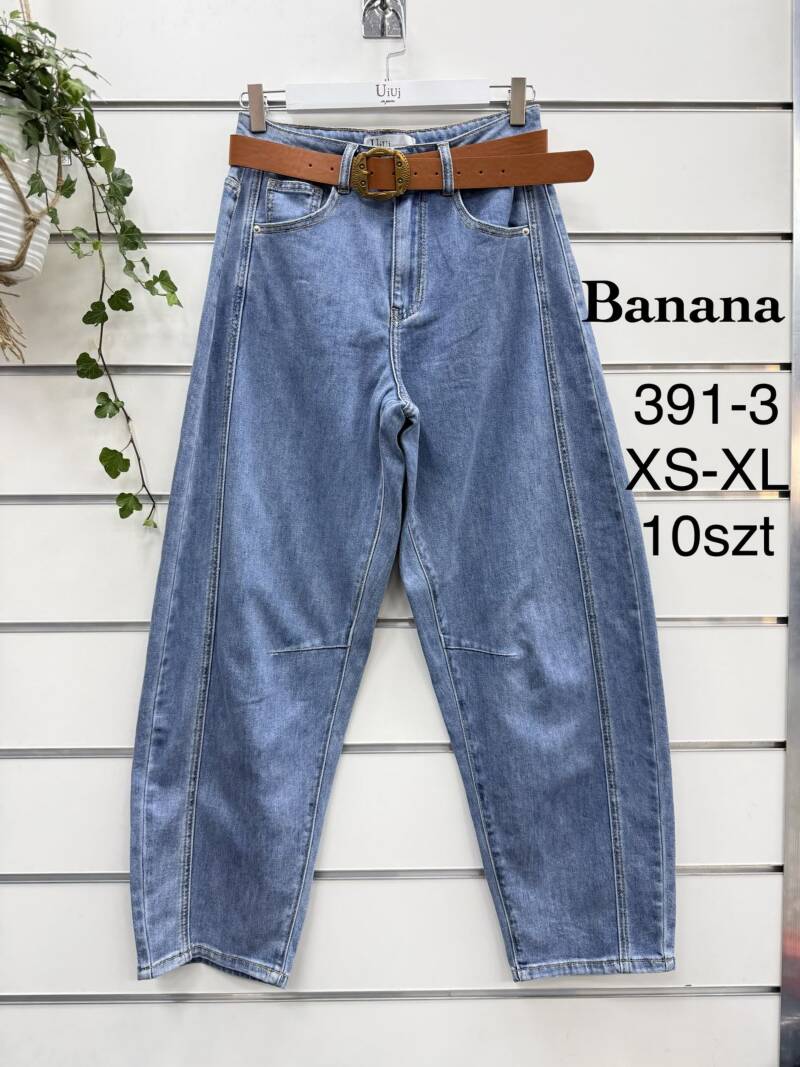 Spodnie damskie jeansy Roz XS-XL, 1 Kolor Paczka 10 szt